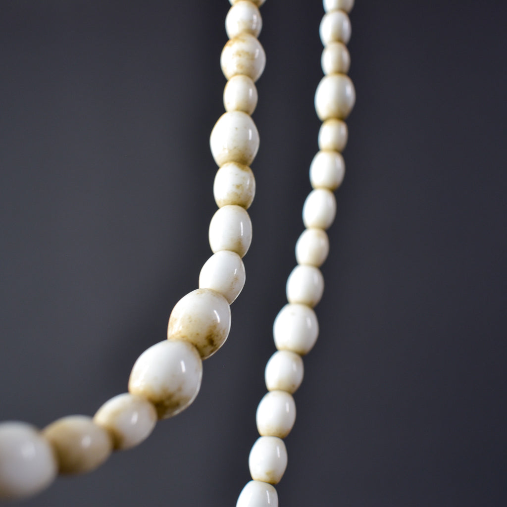 Bohemian White Trade Beads