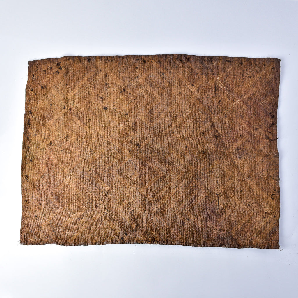 Kuba Raffia Square Textile Congo 25x19 Inch