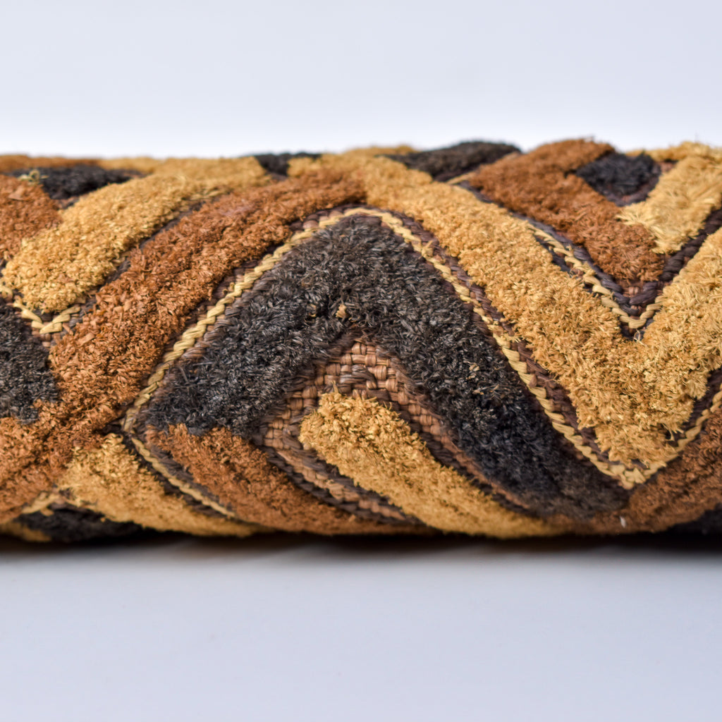 Kuba Raffia Square Textile Congo 25x19 Inch