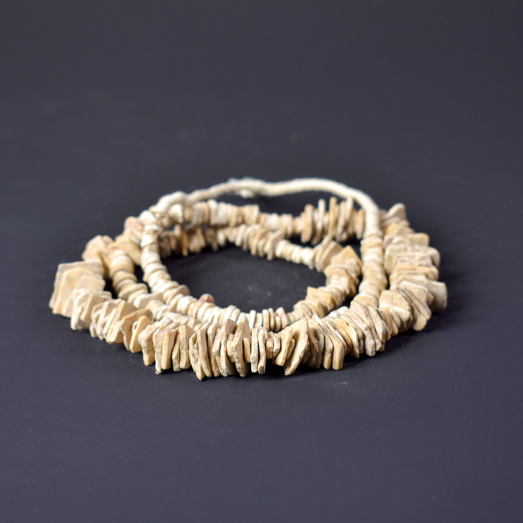 Ostrich Egg Shell Heishi Trade Beads