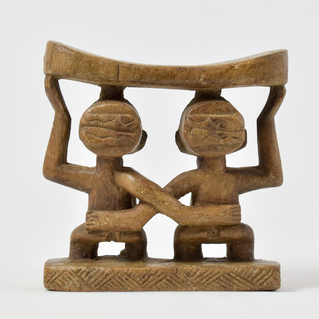 Luba Figural Miniature Headrest Congo