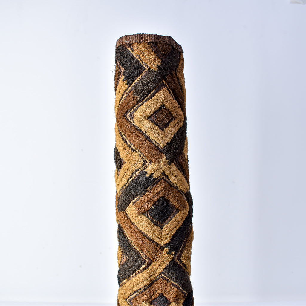 Kuba Raffia Square Textile Congo 25x19 Inch