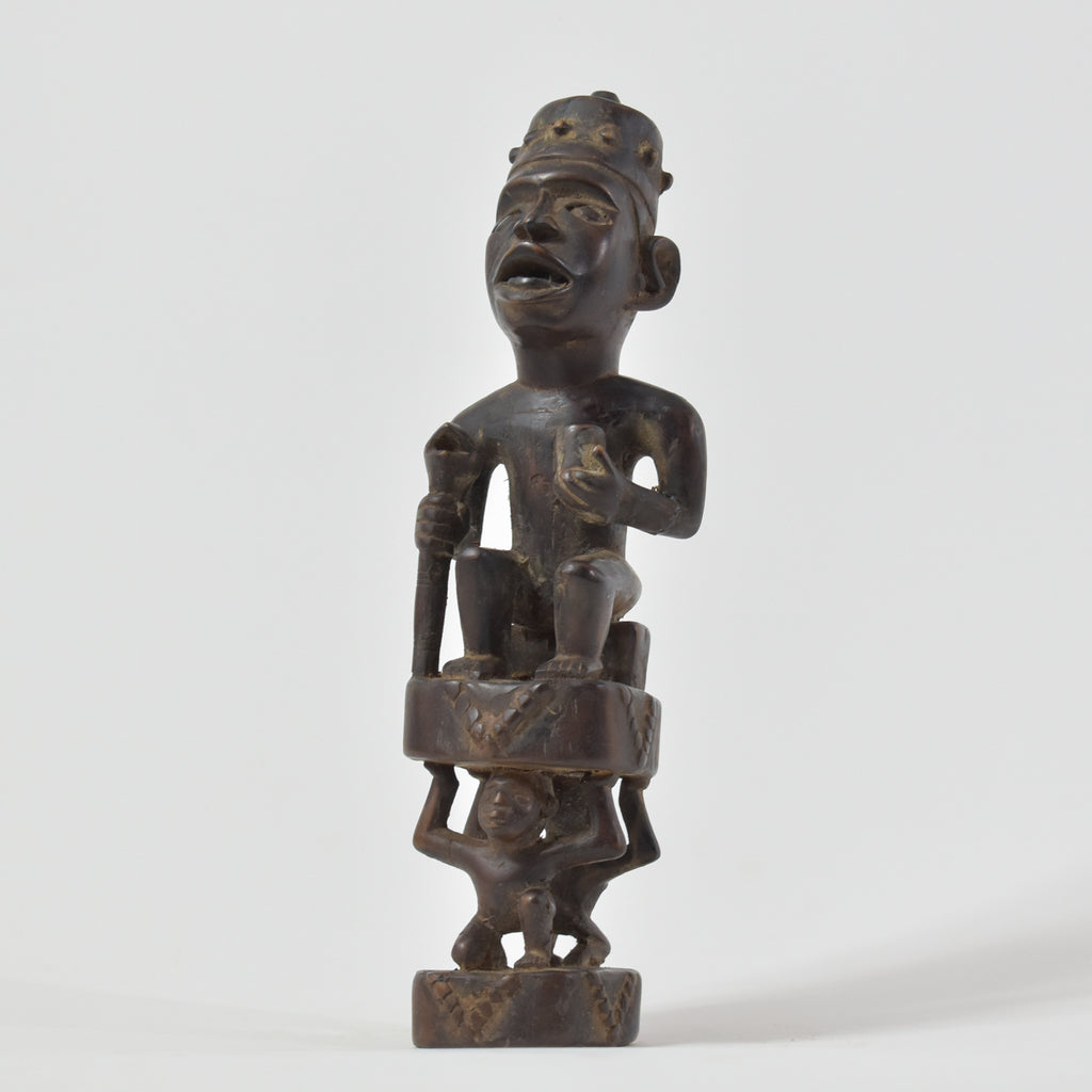 Bakongo Villi Fetish Sitting Figure Congo