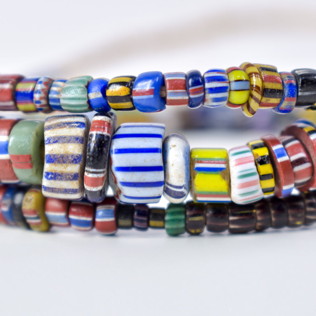 Rare Tiny Striped Venetian Trade Beads