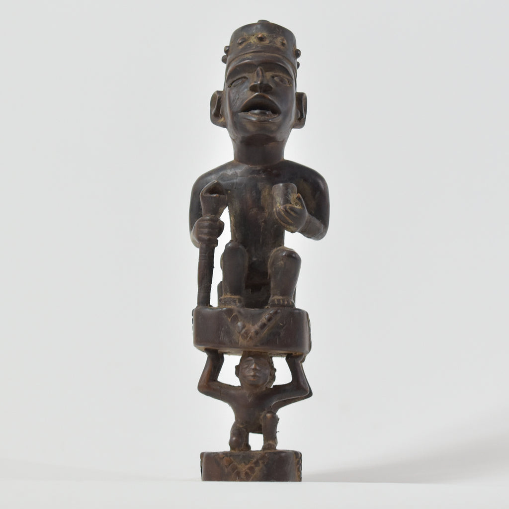 Bakongo Villi Fetish Sitting Figure Congo