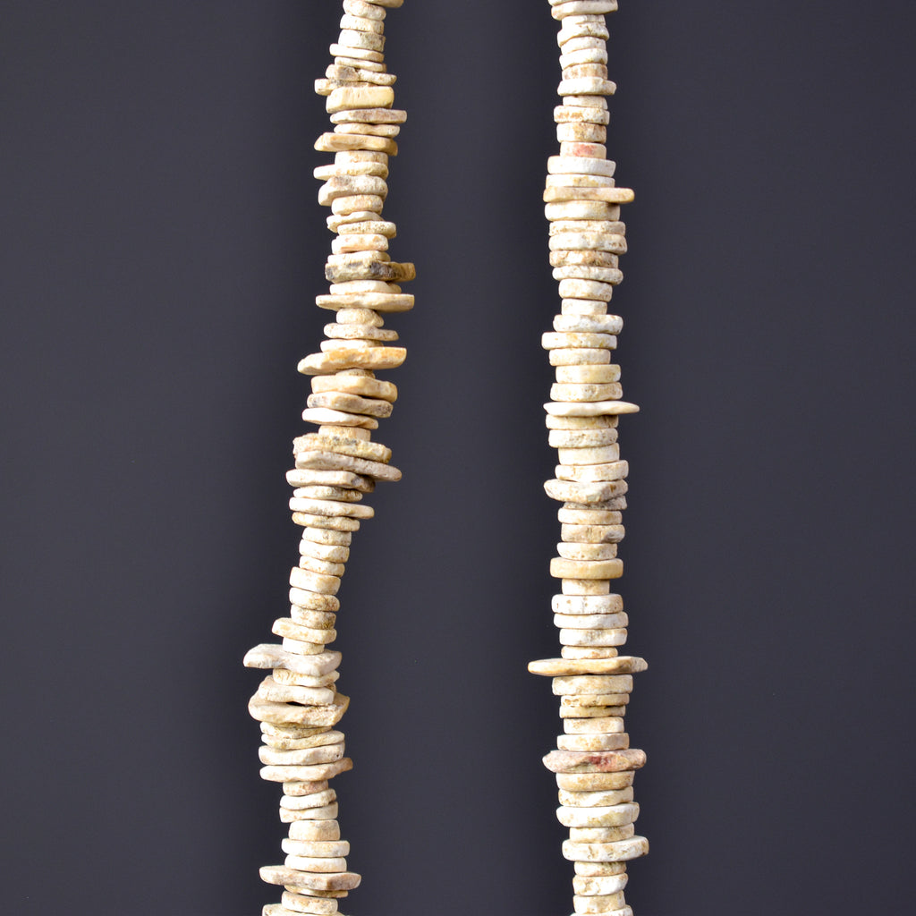 Ostrich Egg Shell Heishi Trade Beads