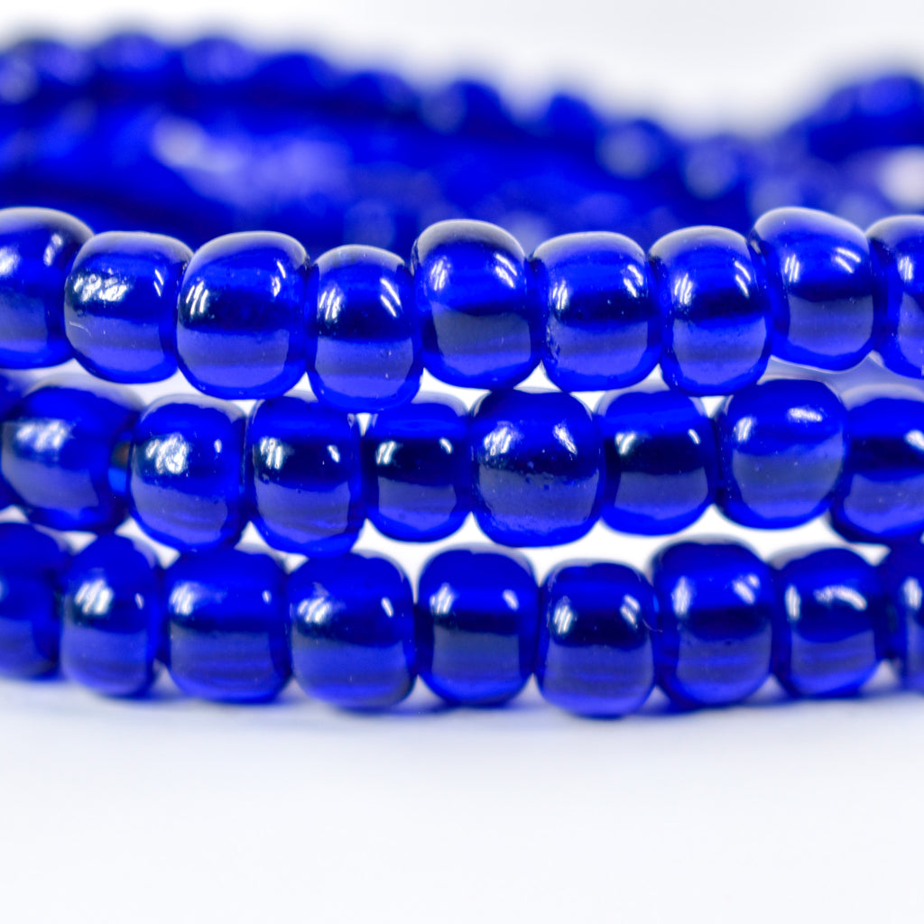 Cobalt Blue Padre Bohemian Trade Beads Henry Collection Burma