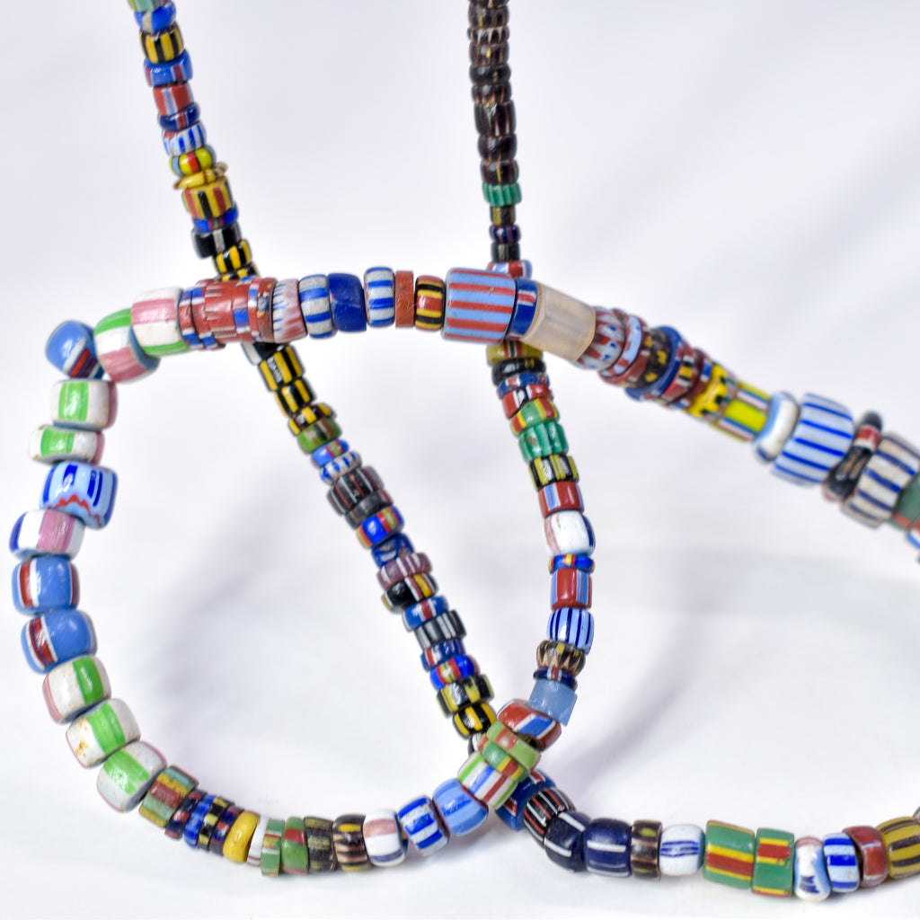Rare Tiny Striped Venetian Trade Beads