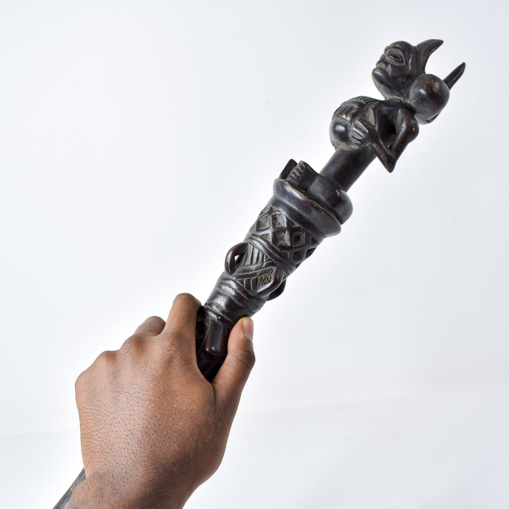 Chokwe Figural Scepter Congo