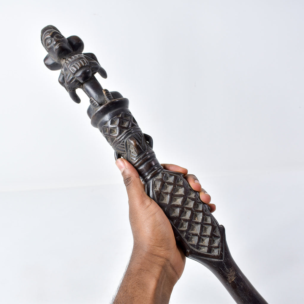 Chokwe Figural Scepter Congo