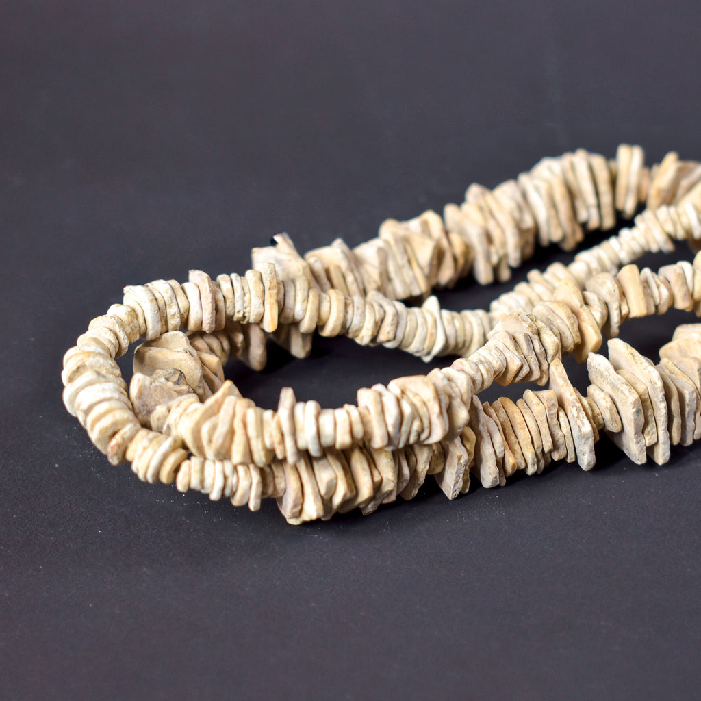 Ostrich Egg Shell Heishi Trade Beads