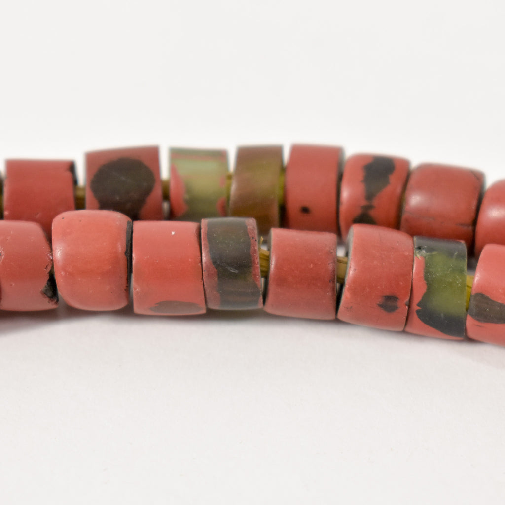 Red Greenhearts Venetian Trade Beads