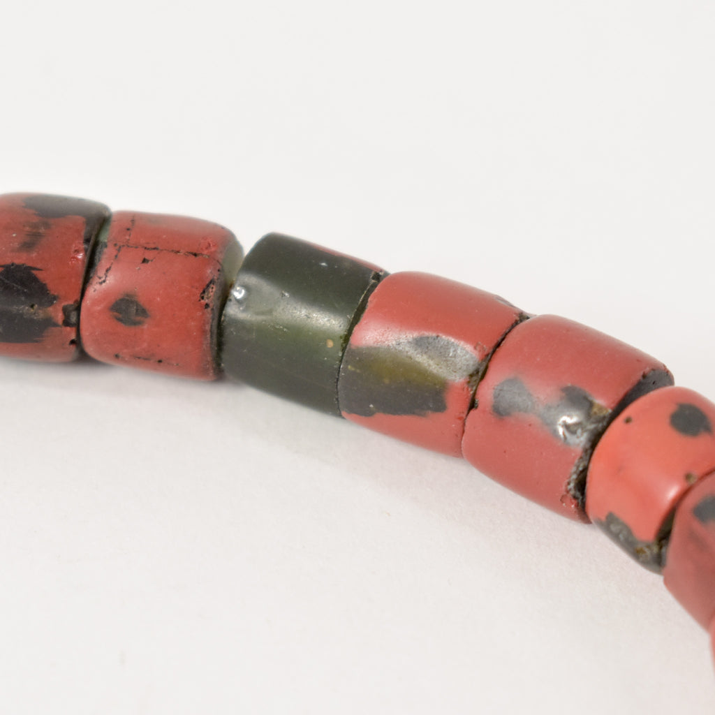 Red Greenhearts Venetian Trade Beads