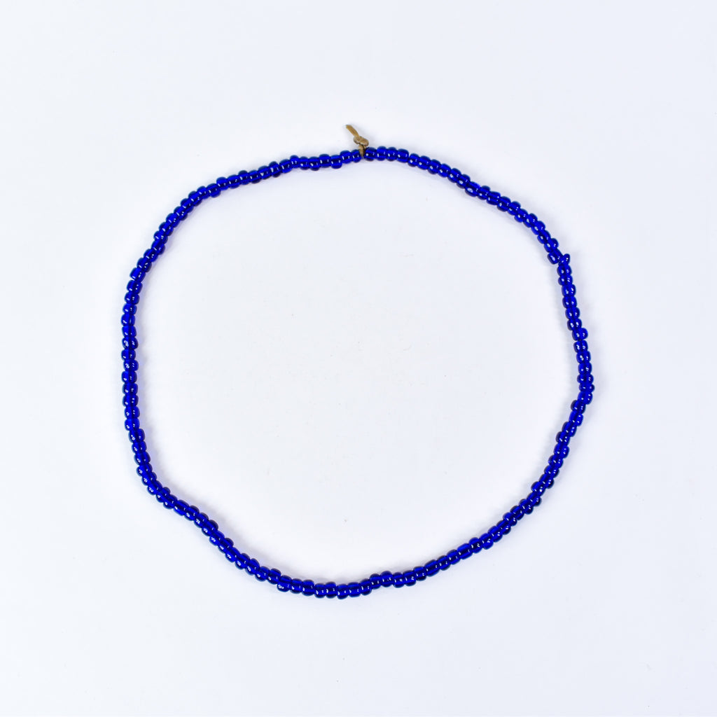 Cobalt Blue Padre Bohemian Trade Beads Henry Collection Burma