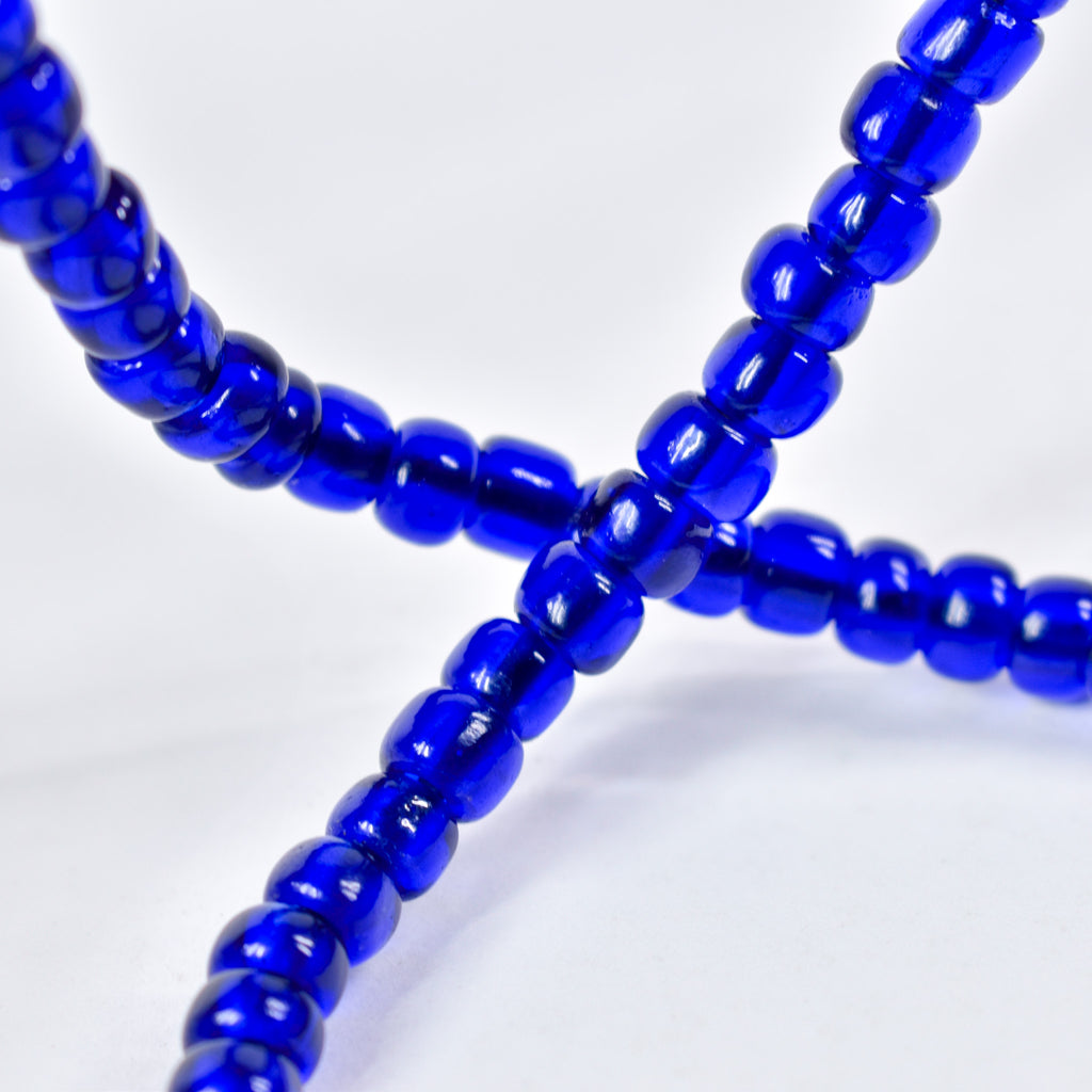 Cobalt Blue Padre Bohemian Trade Beads Henry Collection Burma