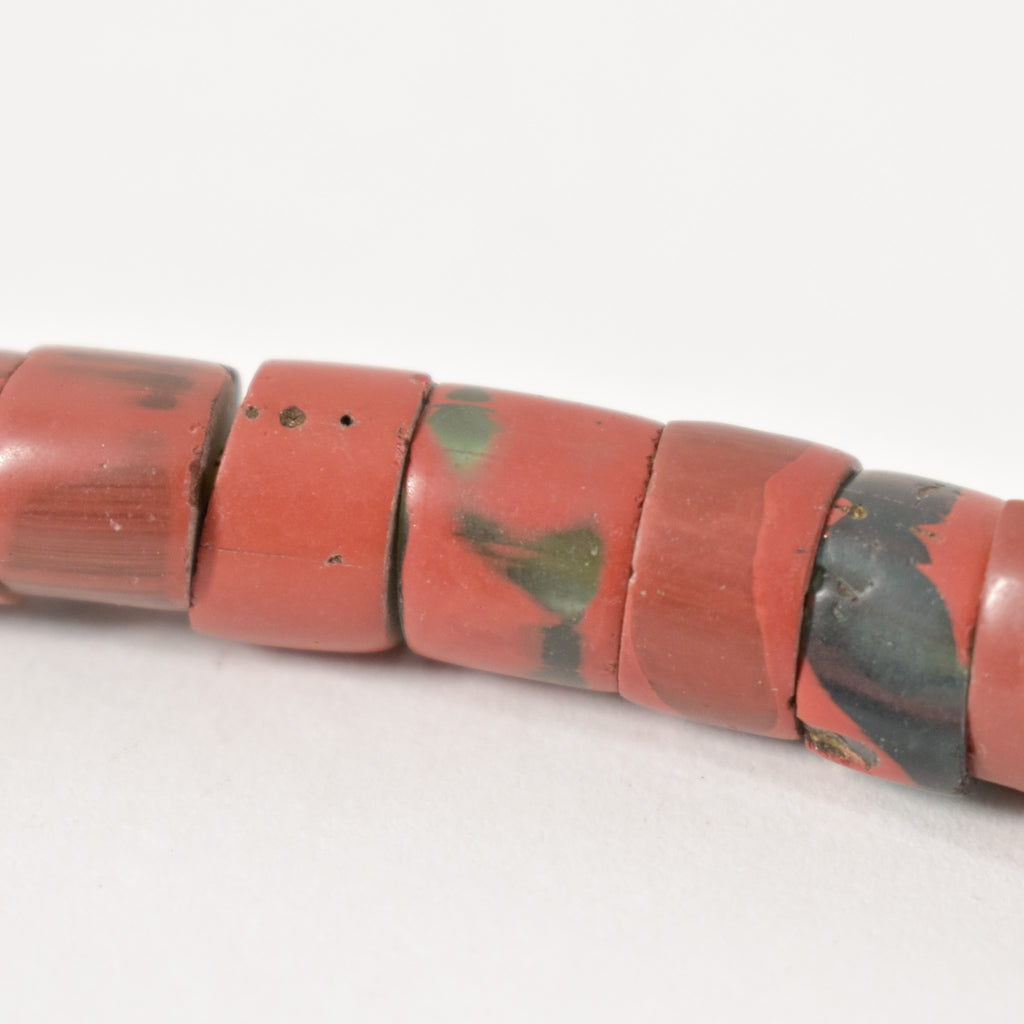 Red Greenhearts Venetian Trade Beads