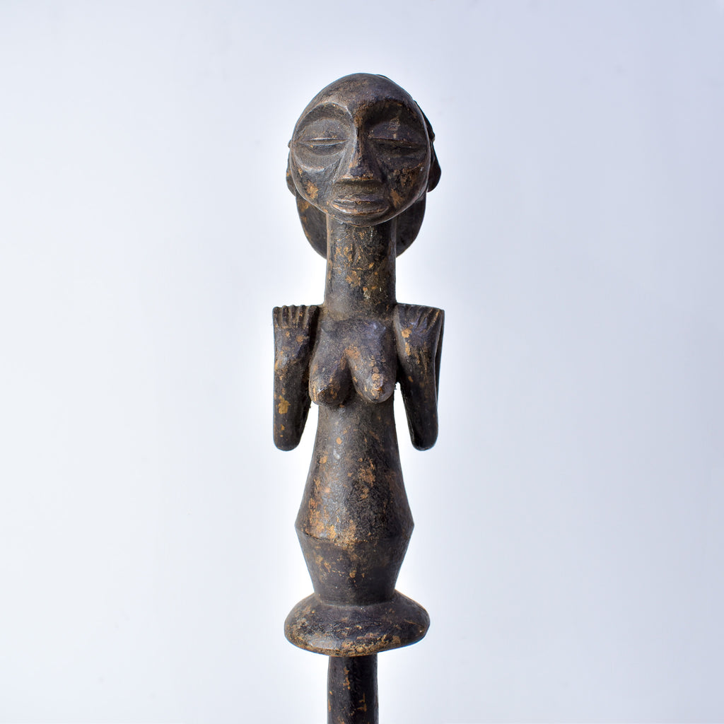 Luba Figural Scepter Congo