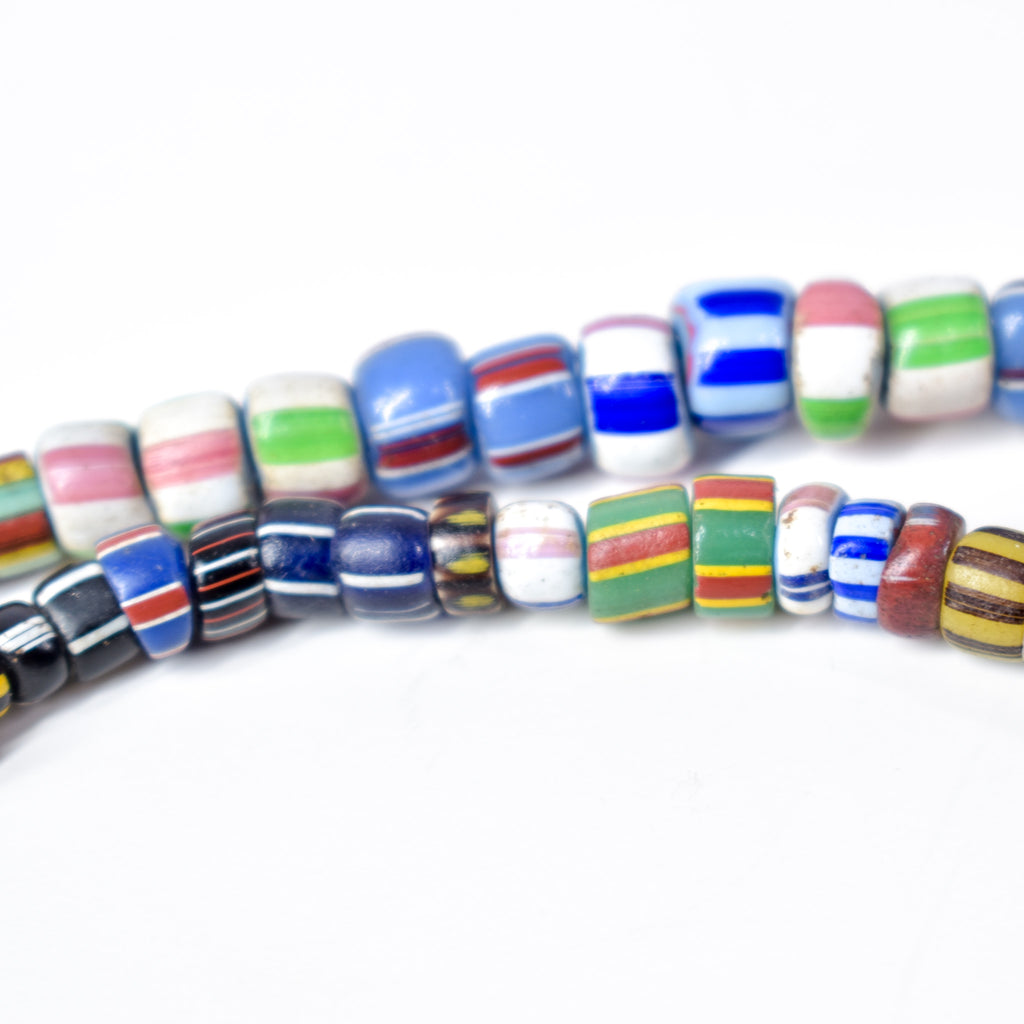 Rare Tiny Striped Venetian Trade Beads
