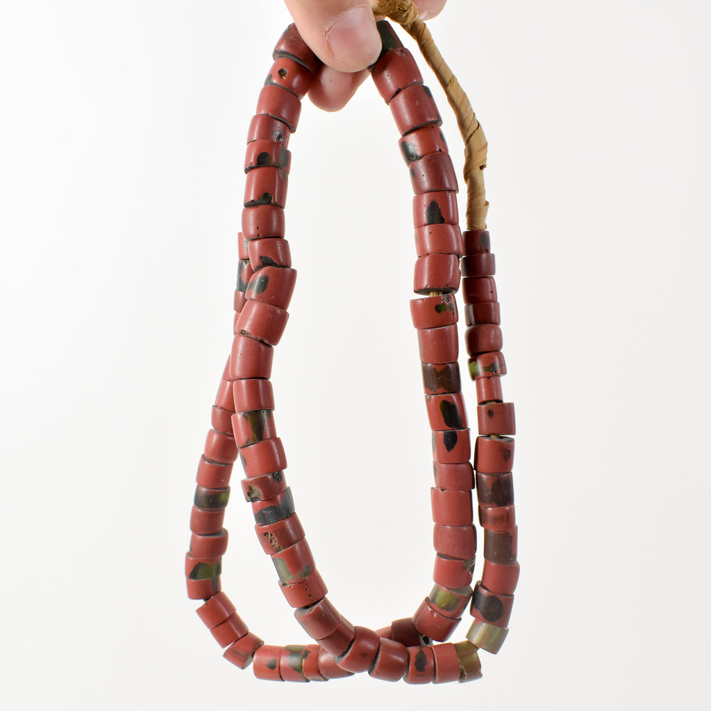 Red Greenhearts Venetian Trade Beads