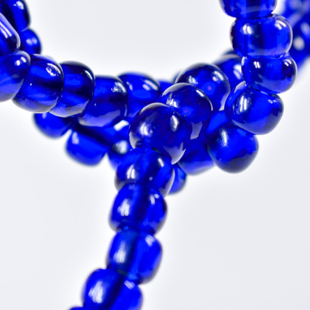 Cobalt Blue Padre Bohemian Trade Beads Henry Collection Burma