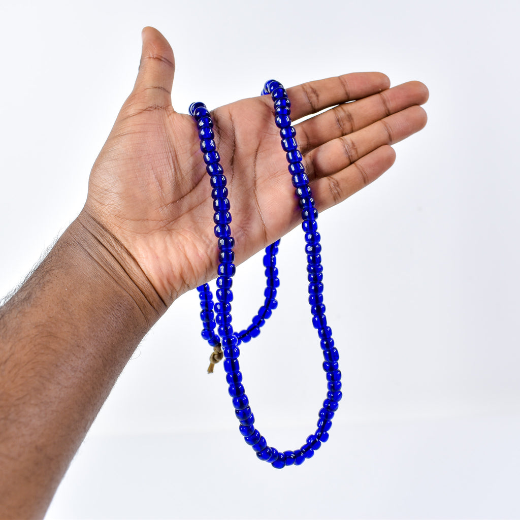 Cobalt Blue Padre Bohemian Trade Beads Henry Collection Burma
