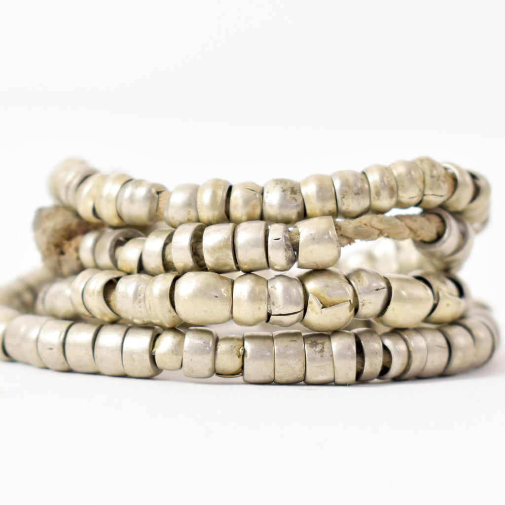 Metal Heishi Silver Trade Beads Ethiopia