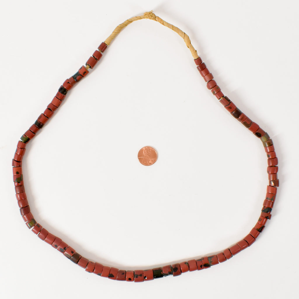 Red Greenhearts Venetian Trade Beads
