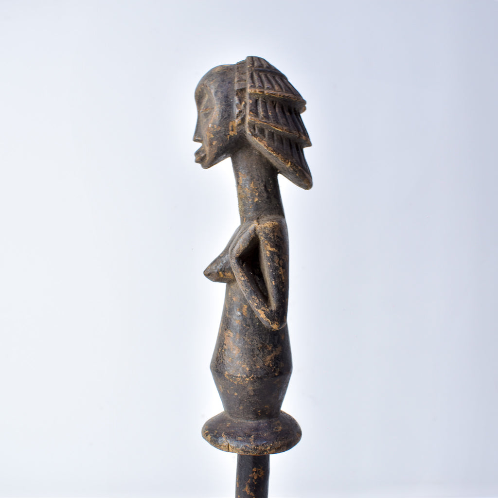 Luba Figural Scepter Congo