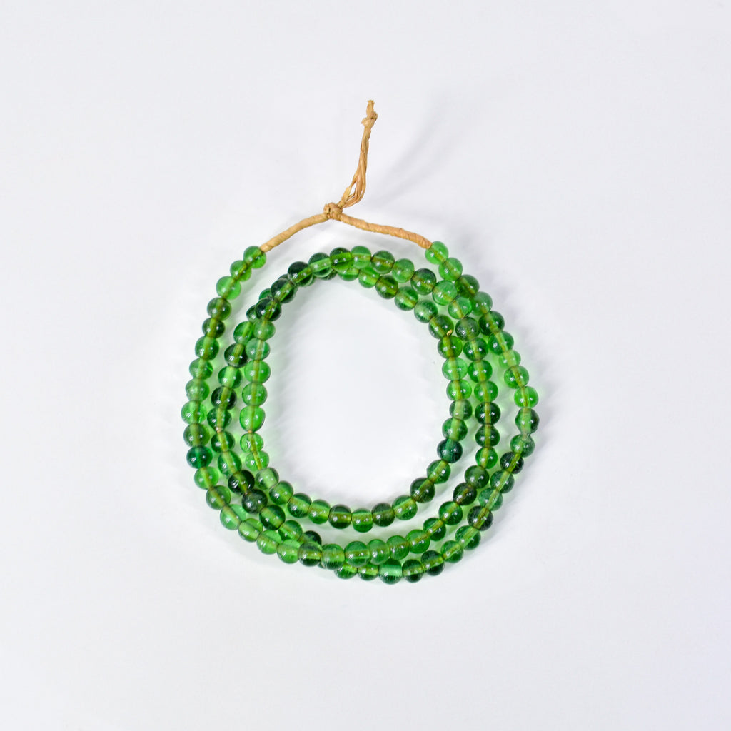 Bohemian Green Translucent Trade Beads Czech