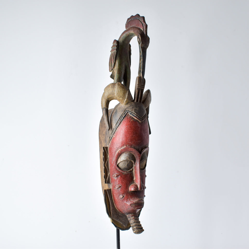 Guro Figural Portrait Mask Côte d'Ivoire