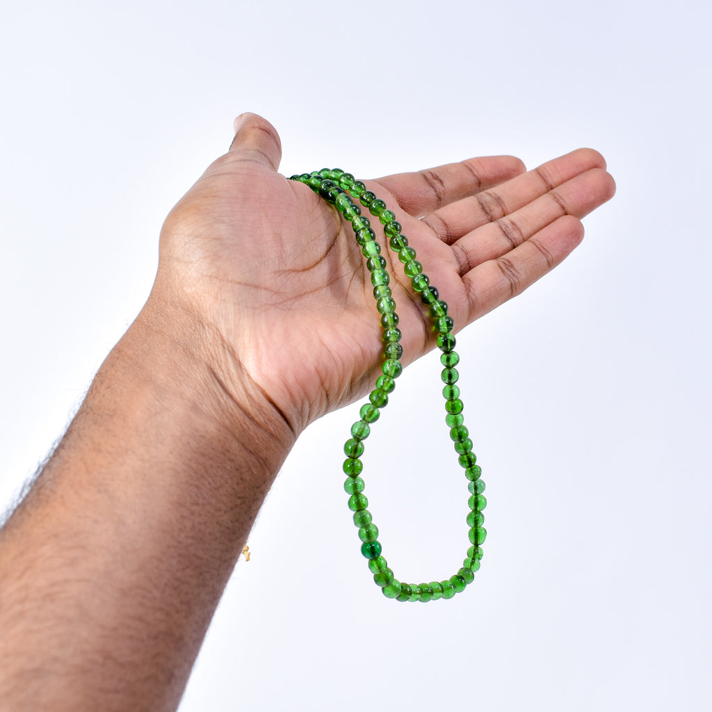 Bohemian Green Translucent Trade Beads Czech