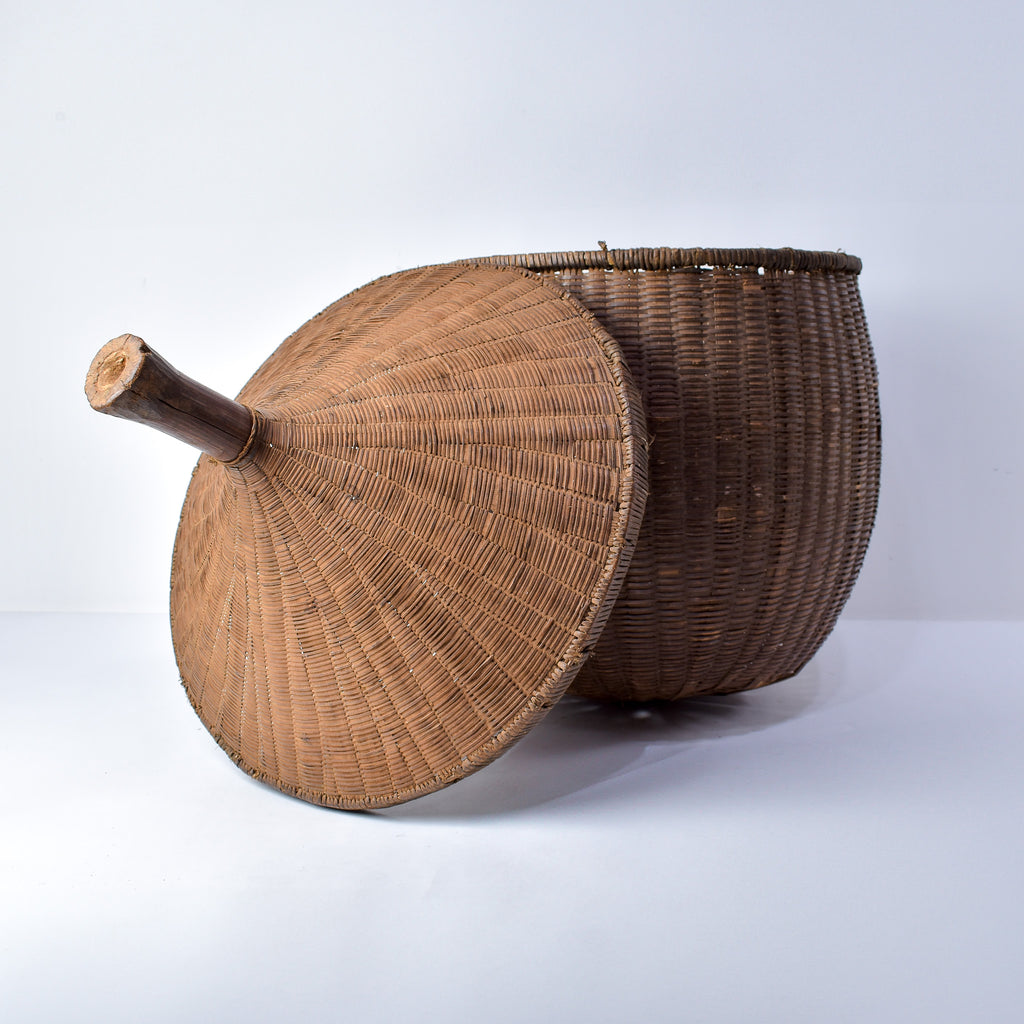 Tutsi Lidded Basket Rwanda