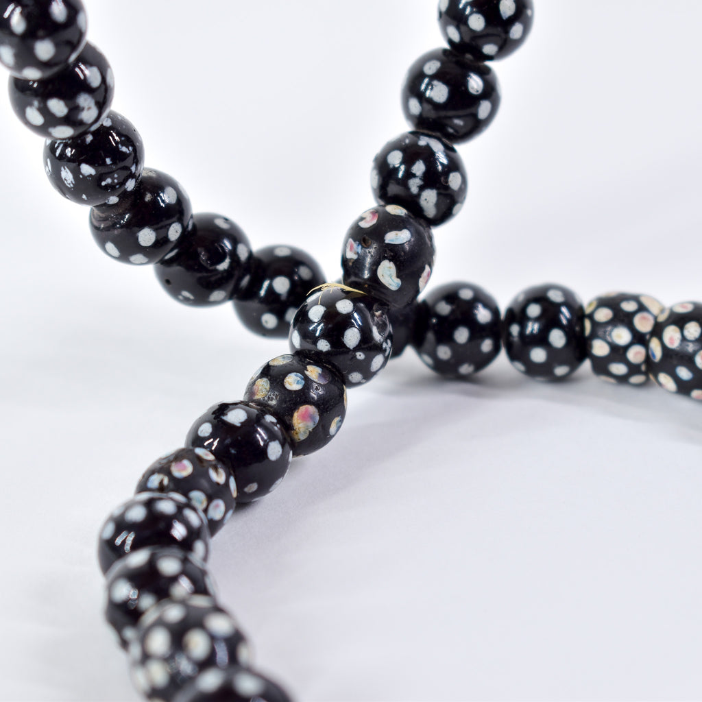 Venetian Skunk Black Trade Beads