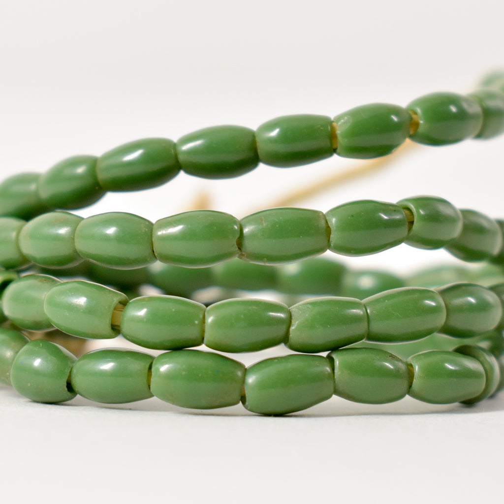 Bohemian Seed Green Trade Beads Czech