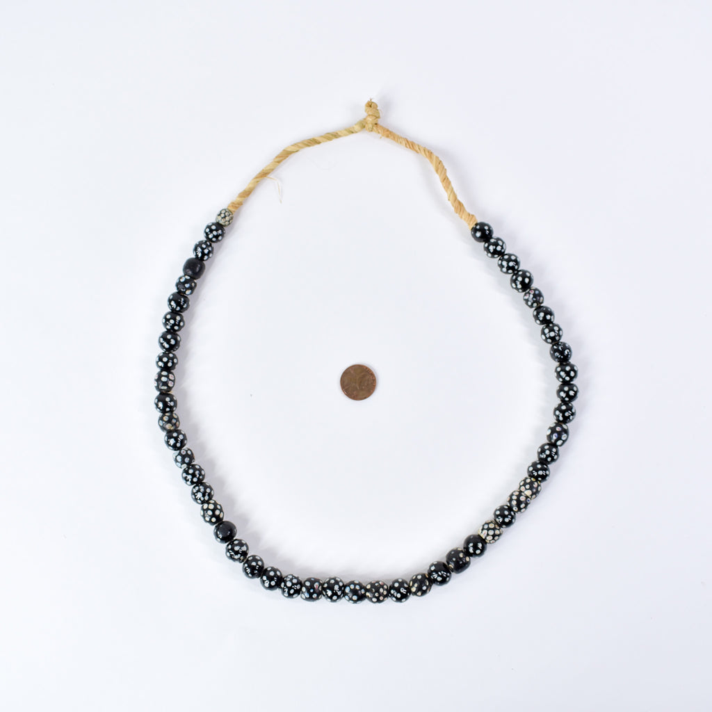 Venetian Skunk Black Trade Beads