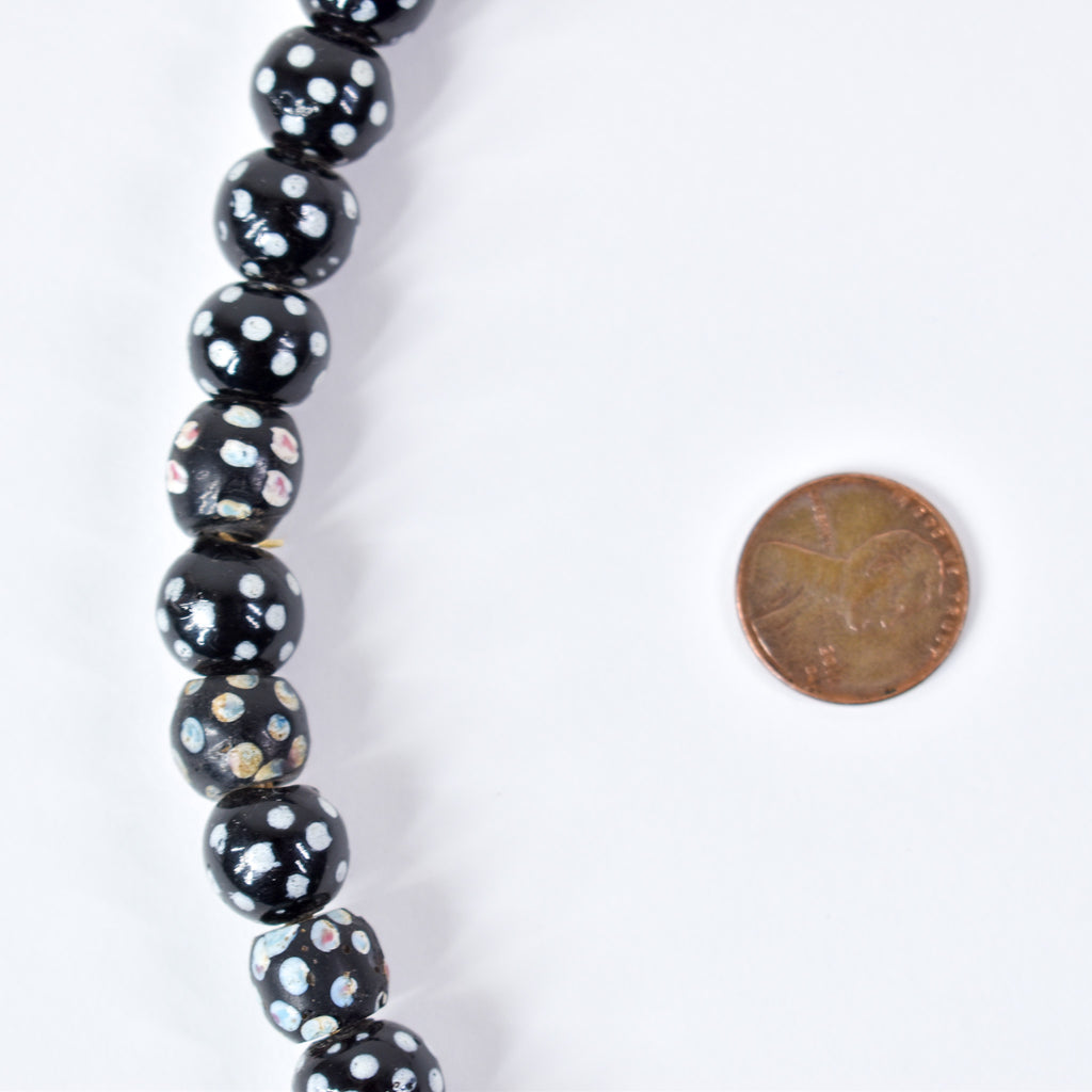 Venetian Skunk Black Trade Beads