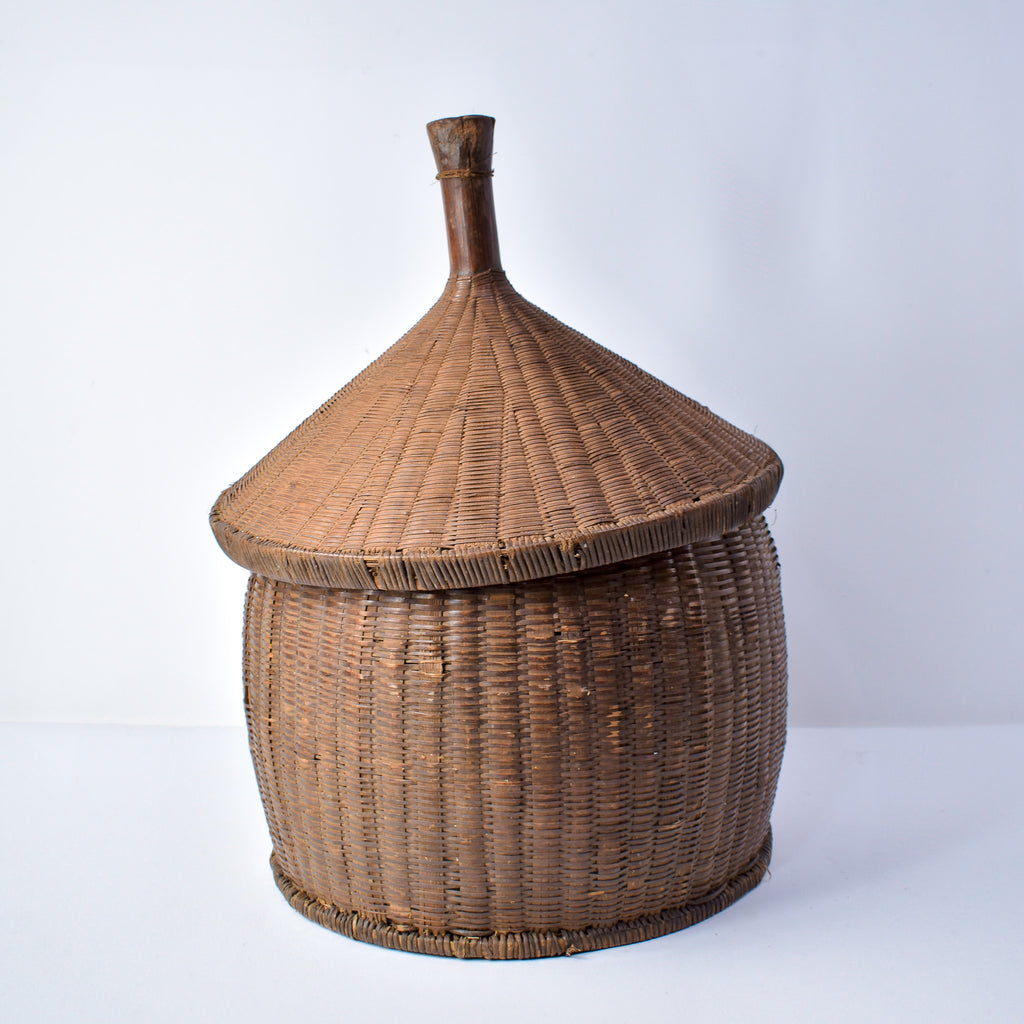 Tutsi Lidded Basket Rwanda