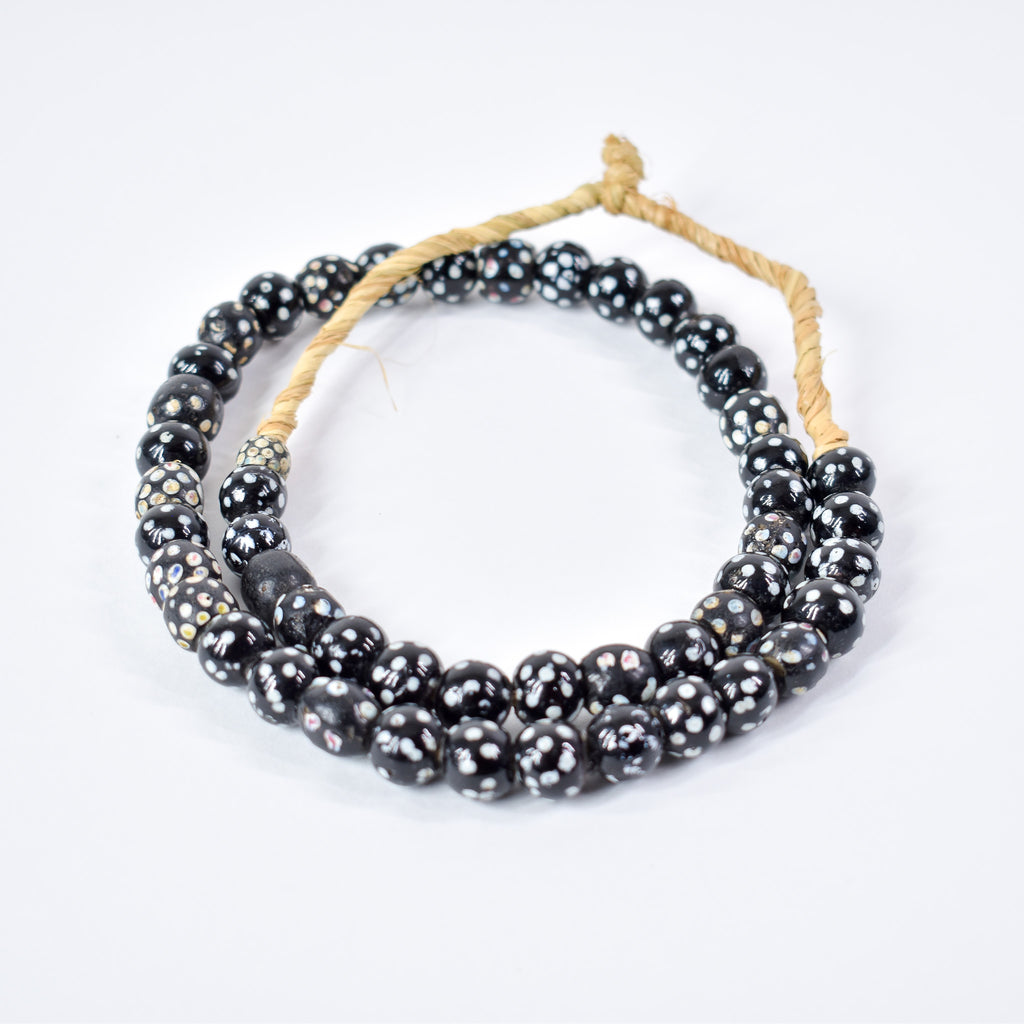 Venetian Skunk Black Trade Beads