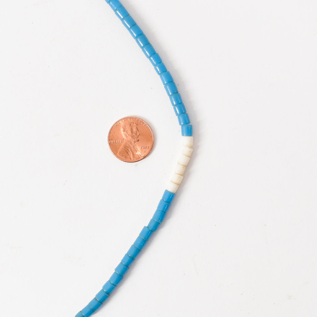 Tile Blue Trade Beads