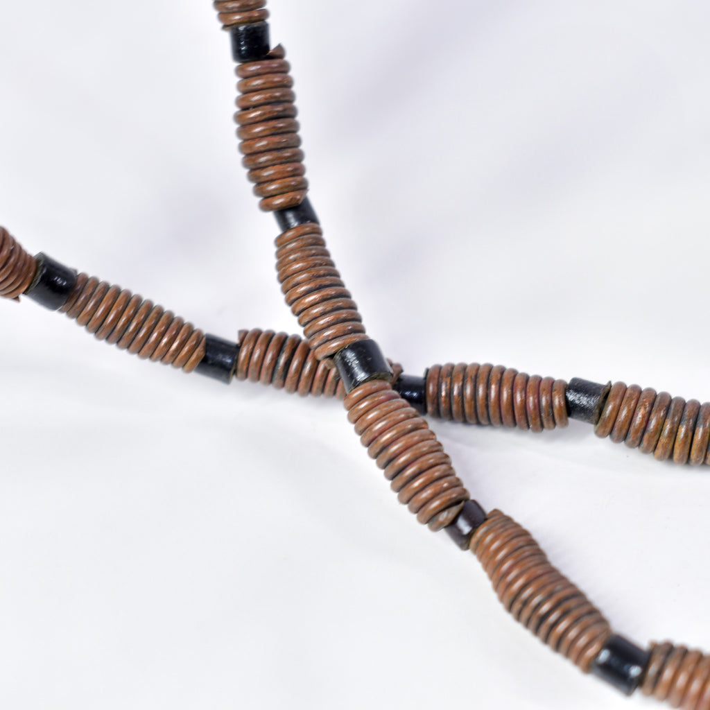 Yoruba Copper Color Beaded Necklace Nigeria