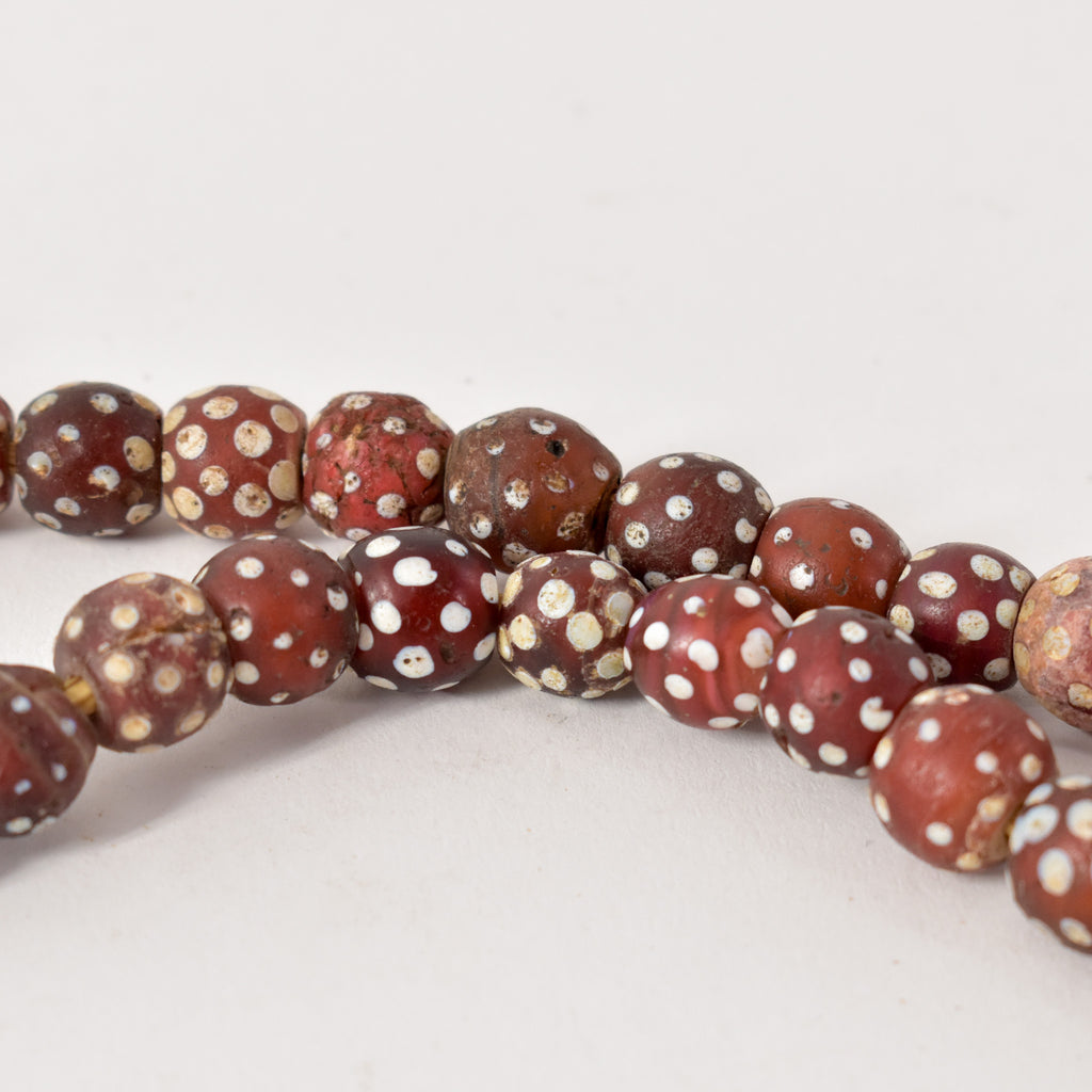 Red Skunk Venetian Trade Beads