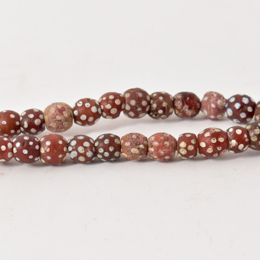 Red Skunk Venetian Trade Beads