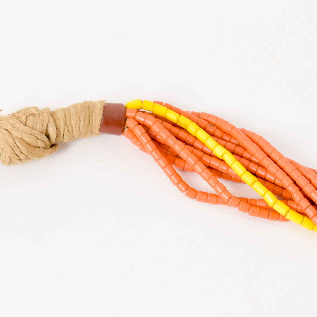 Fulani Beaded Orange Necklace