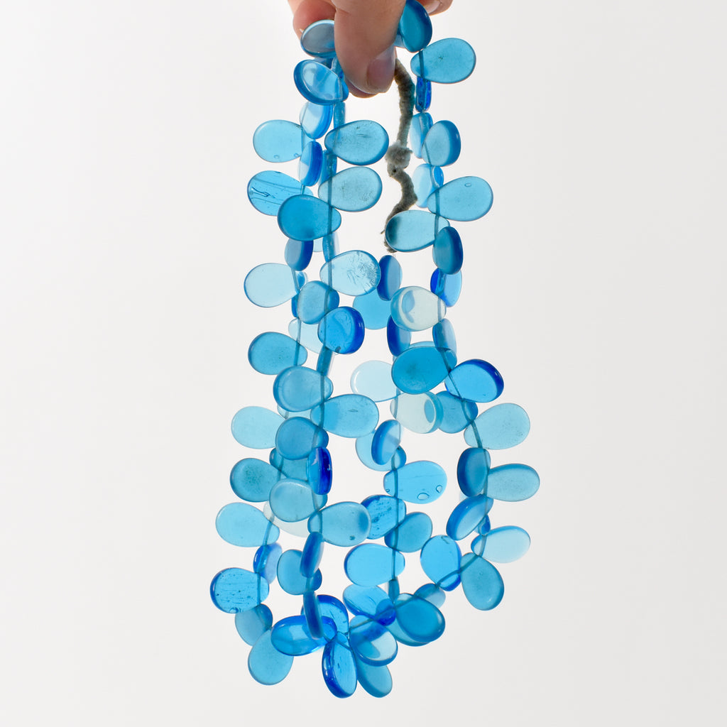 Blue Wedding Trade Beads 30 Inches