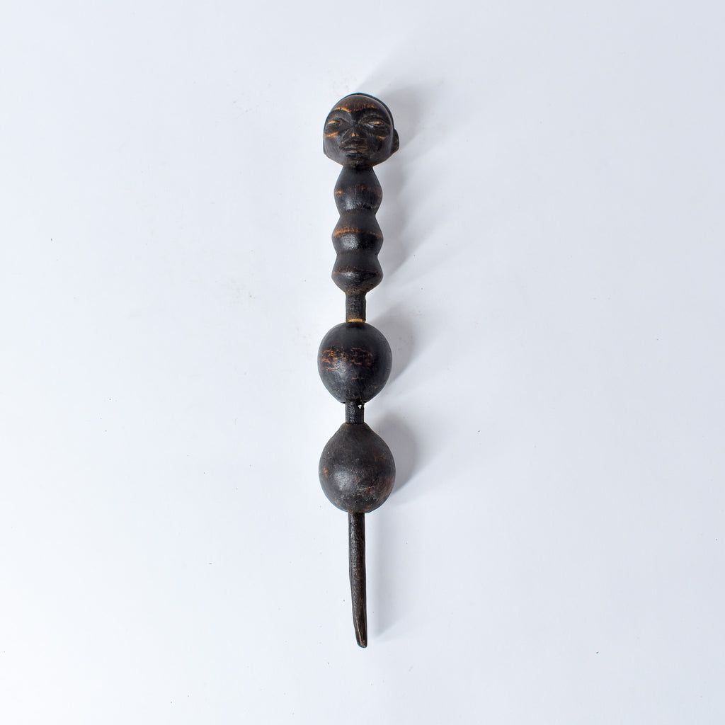 Luba Divination Fetish Rattle Congo