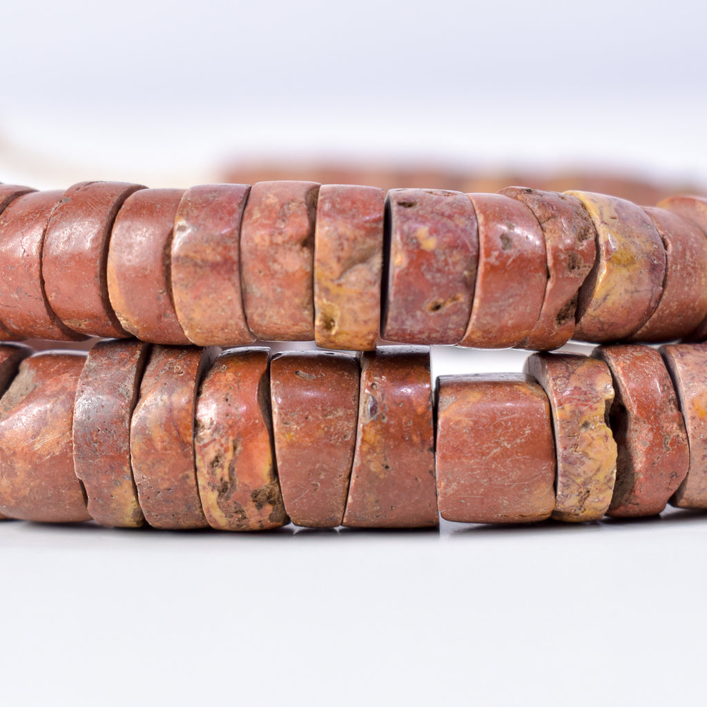 Bauxite Stone Graduated Beads Ghana 36 Inch