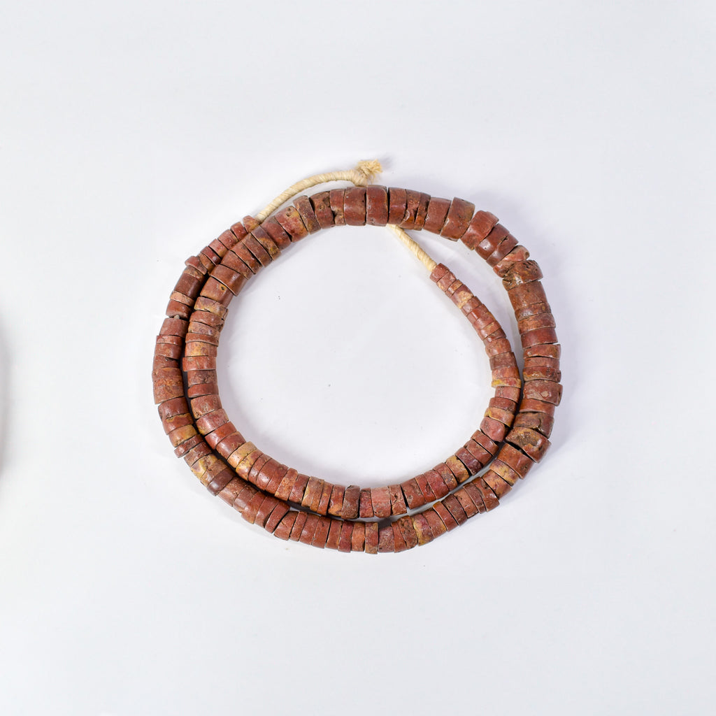 Bauxite Stone Graduated Beads Ghana 36 Inch
