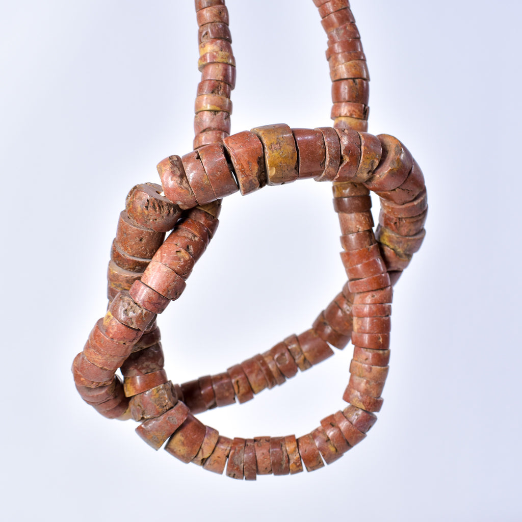 Bauxite Stone Graduated Beads Ghana 36 Inch