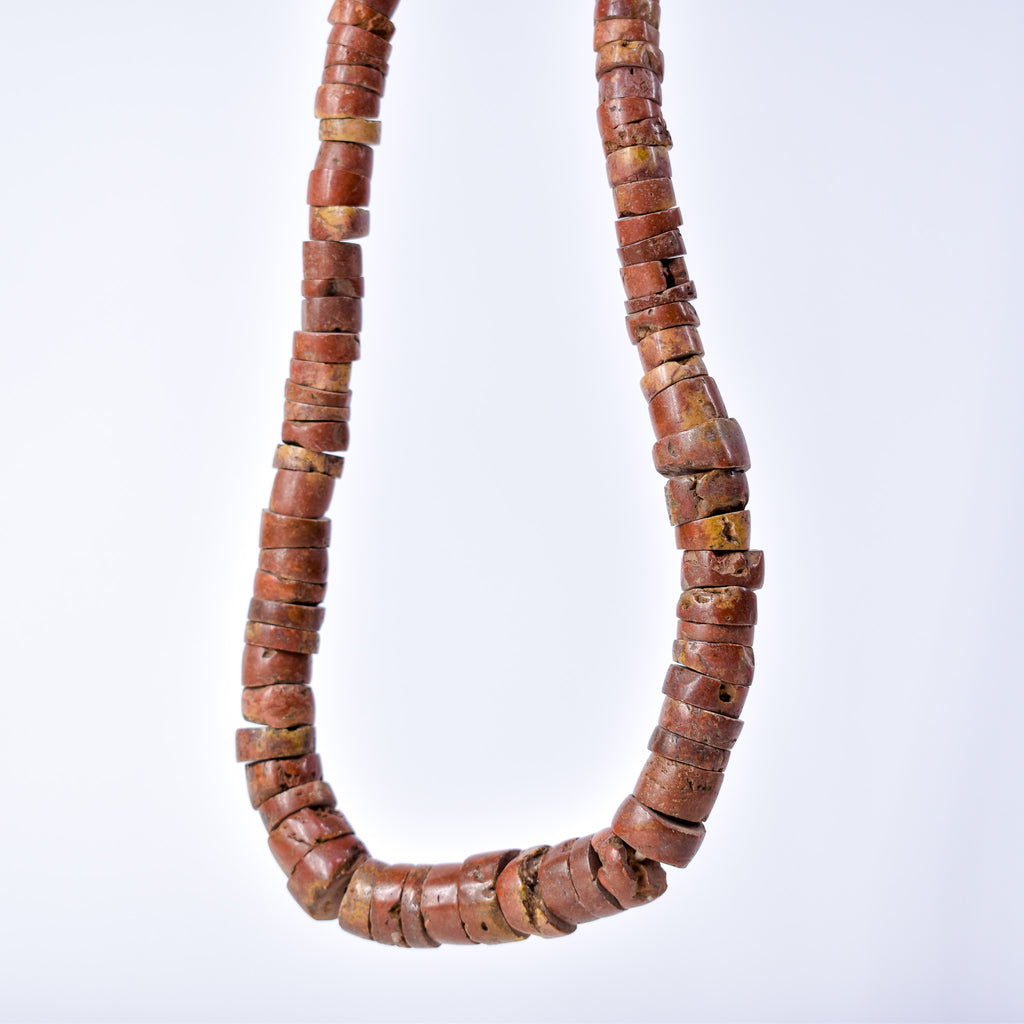 Bauxite Stone Graduated Beads Ghana 36 Inch