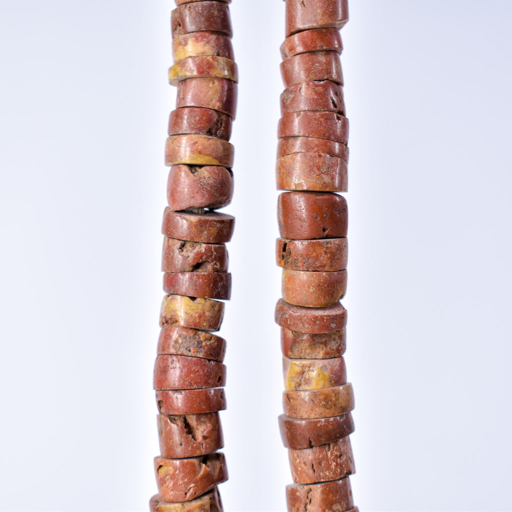 Bauxite Stone Graduated Beads Ghana 36 Inch